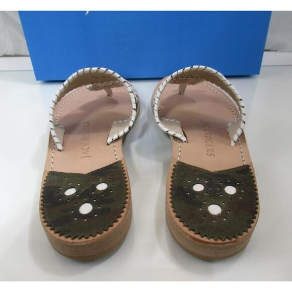 Jack Rogers Jacks Camo Flat Thong Sandals Jack Signature Camo / white Size 7 - Picture 6 of 8